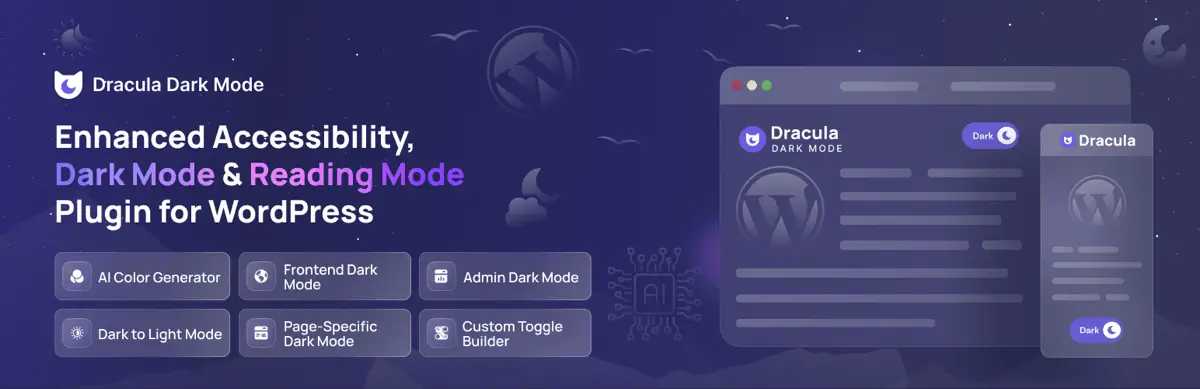 بهترین افزونه ها برای حالت شب در وردپرس - Dark Mode Plugins