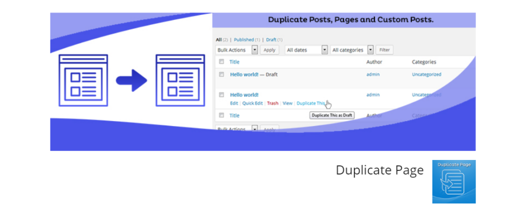 دانلود افزونه داپلیکیت پیج | Duplicate Page